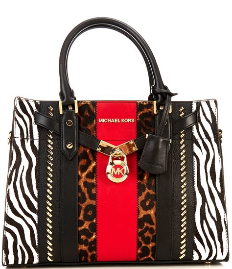 michael kors red leopard bag|Michael Kors bag leopard print.